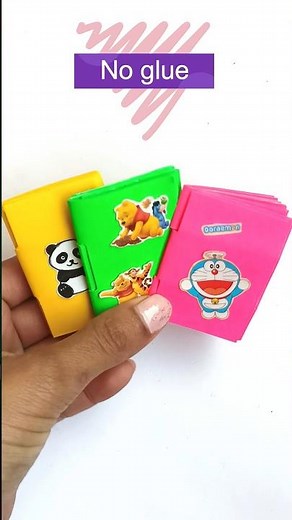 Cute mini diary without glue #origami #papercraft #diy