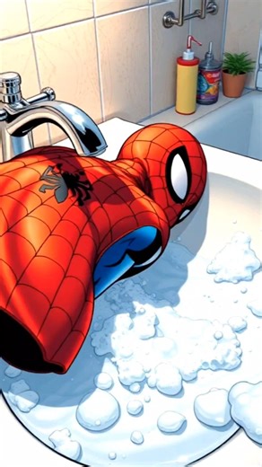 How Does Spider Man Wash His Suit?