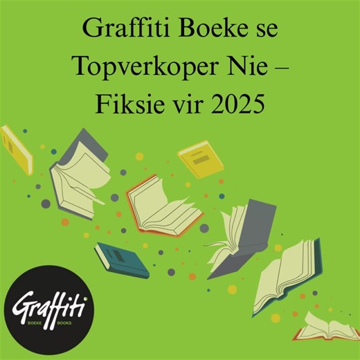Graffiti Books on Instagram: "@graffitiboeke se #TopVerkopers #niefiksie vir 2025 10 Die moord op Deveney Nel - Julian Jansen @julianroyjansen 9 Die moord op Liezel de Jager - Anena Burger 8 Ten Slotte - Eben Etzebeth @ebenetzebeth4 7 Troep! - Bun Booyens 6 Sinkhuis resepte - Willie Strauss @williestrauss 5 Bloei + Blom: 'n Viering van Afrikaans - Nataniël @natanielnews 4 Wond - Gerhard M Pietersen 3 Inspirerende leierskap - Brand Pretorius & Jurie Schoeman 2 My jaar van vrees en vryheid - Marit