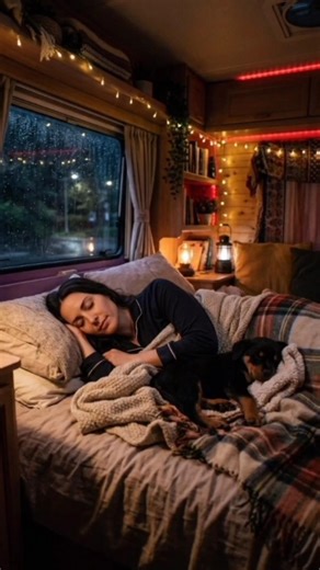 Rainy Night Therapy 🌧️ Cozy Van Life for Instant Relaxation #relax #deepsleep #insomniarelief