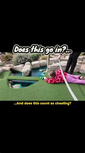 Toddler Mini Golf… Cheating or Genius?!