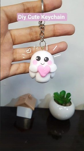 DIY Clay Keychain | Cute & Aesthetic Craft Ideas | Things to make with clay