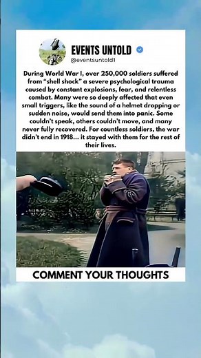 The shell shocked soldiers of WW1