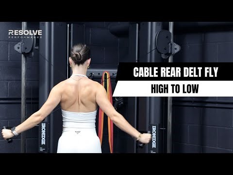 Cable Rear Delt Fly (High to Low)