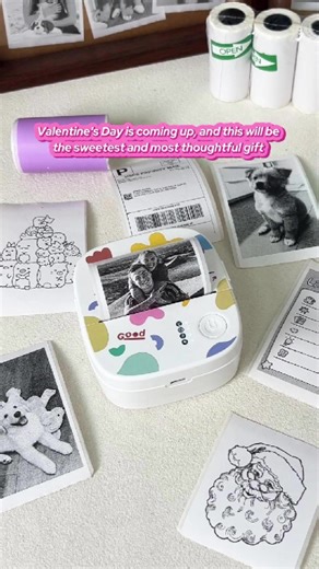 Still looking for a practical Valentine’s Day gift? 💗 This printer is YOUR ideal pick! ✨ Ink-free printing (no more running out of ink!), 4 color options, and it supports instant photo printing—capture your couple’s happy moments, then print them right away, no waiting!#xengroprinter #stickerprinter #tiktokshopstockup #tiktokshopvalentinesday #GiftedInLove