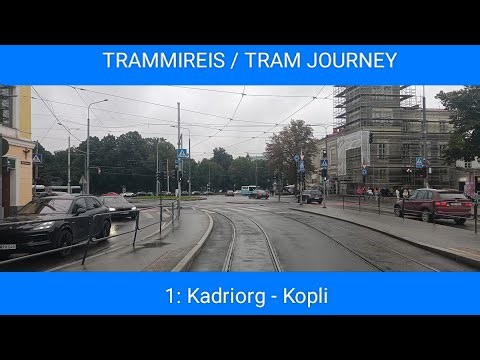 🇪🇪 TRAM JOURNEY | TLT (Tallinn) 1 (tram): Kadriorg - Kopli