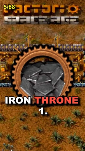 Getting Every Factorio Achievement #5 Iron Throne 1 #factorio #factoriochallenge #gaming #shorts