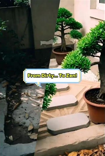 Mini Zen Garden #zengardens #minigarden #beforeandafter
