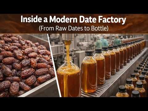 Inside a Modern Date Factory (From Raw Dates to Bottle)