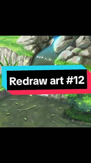 Redraw Art Challenge: Anime Background Digital Painting