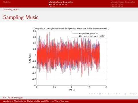 Sampling Signals Part 3 (1/4) - Audio Signal Downsampling