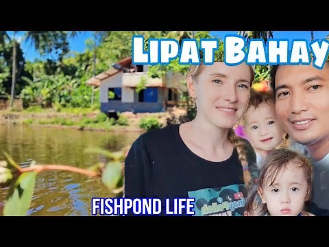 Filipino and Polish Couple Move to a Kubo at a Fishpond with Two Little Daughters