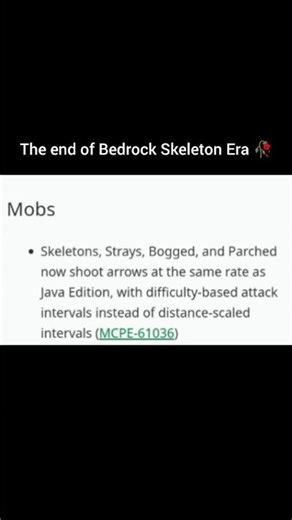 Bedrock Skeletons are finally NERFED! 💀 (Minecraft Beta) #shorts #minecraft