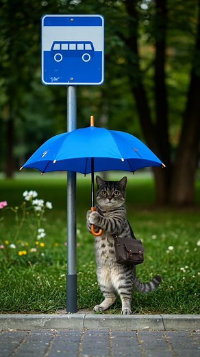 167K views · 5.8K reactions | Cute Cat Waiting for the bus  . . #cat #catlife #FunnyCat | Purr & Fur | Facebook