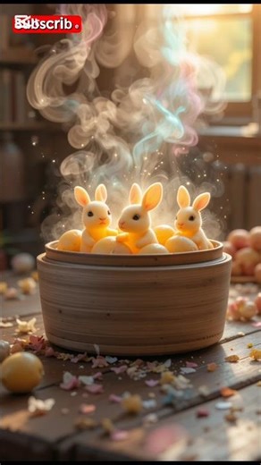 Magical Baby Rabbits Pop Out of Steaming Potatoes! 🐇✨ | Whimsical 8K Macro Animation”