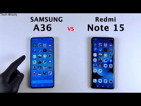 SAMSUNG A36 vs Redmi Note 15 - Speed Test