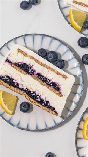 1.6K views · 13 reactions | This Blueberry Lemon Icebox Cake features a light and creamy lemon whipped cream layered with blueberry jam and graham crackers. It takes just minutes to layer the ingredients for this gorgeous and delicious no-bake cake. . Get the recipe at Baked by an Introvert on Google! . . . #blueberrylemoniceboxcake #nobakeblueberrylemoniceboxcake #nobakeblueberrylemoncake #iceboxcake | Baked by an Introvert | Facebook