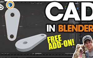 iBlender中文版插件 CAD Sketcher   教程- Blender 的 CAD 功能终于来了！ （免费插件！）Blender插件