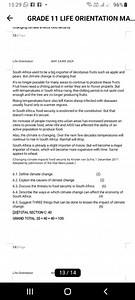 6.1. Define climate change.6.2. Explain the causes of climate... | Filo