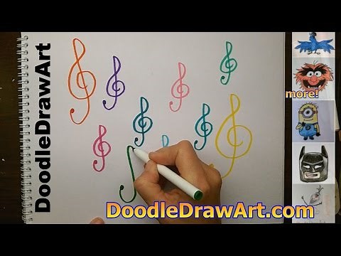 How to Draw a Treble Clef Step by Step | G clef | The Easiest Way!
