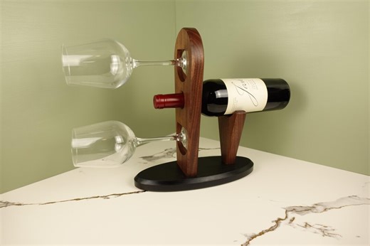 Wine Glass Holder, Walnut Glass Rack - Etsy