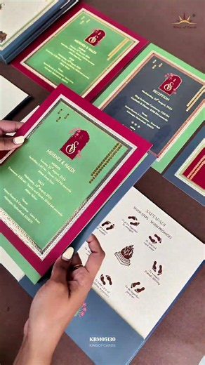 A wedding card as special as bride ✨🤍