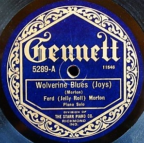 Ferd (Jelly Roll) Morton - Wolverine Blues (Joys) / King Portor (A Stomp)
