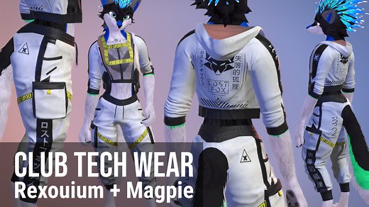 VRChat 4 Piece Tech Wear Bundle Rex   Magpie