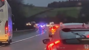 Rush hour chaos as TWO crashes on Scots motorway brings traffic to a standstill