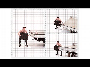 Lift Heavy Case Animation Reference - Male | Slow Motion with Grid | Body Mechanics for Animation