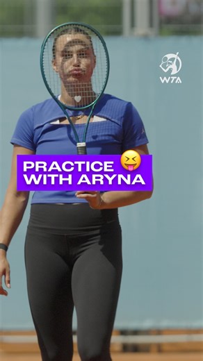 851K views · 6.6K reactions | Preparing to defend her title  On the practice courts with 2021 & 2023 Madrid champ @arynasabalenka! #MMOPEN | WTA | Facebook