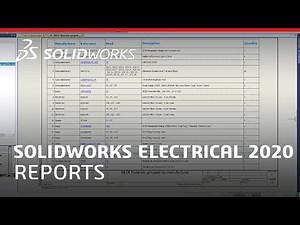 What's New in SOLIDWORKS Electrical 2020 - Reports