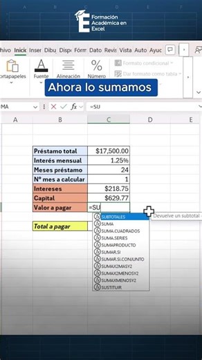 Here's how you can find out exactly how much you'll pay for your loan in Excel. 😎💸 #excel