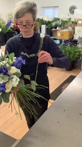 42 reactions · 7 comments | Check out this amazing time lapse video showing how we made this weekend’s stunning blue and white wedding bouquet! It's a beautiful fragrant bouquet featuring white Avalanche roses, blue delphinium, eustoma, freesia, matthiola and eucalyptus, all of which combine beautifully into a lovely mix of colours and textures that we absolutely adore! #weddingflowers #weddingbouquet #timelapse #bluewedding | Simply Flowers | Facebook