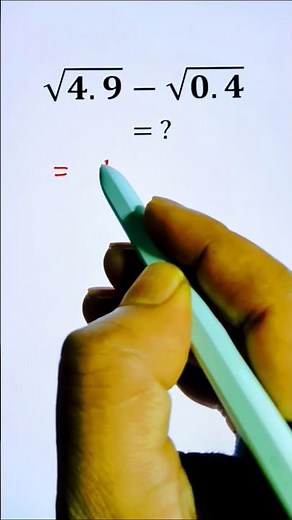 Simplifying Square Roots Maths Expression With Decimal Numbers #maths #simplification