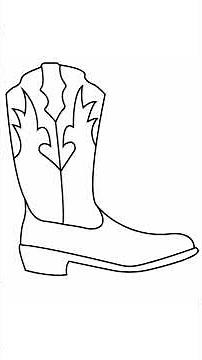 learn how to draw cowboy boots in simple steps #draw #drawing #shorts