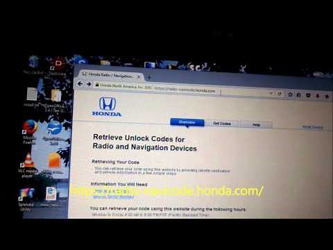 Honda Pilot reenable radio with security code DIY
