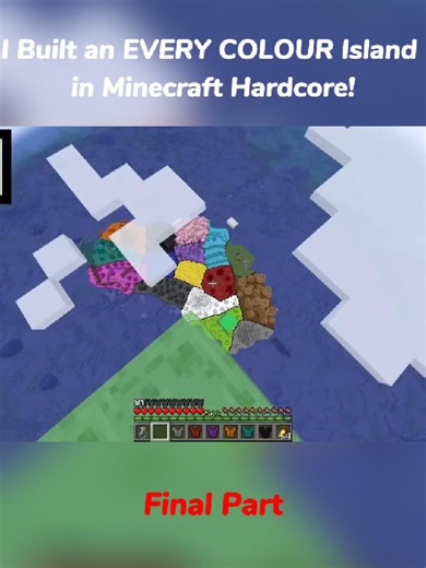 I Built an EVERY COLOUR Island in Minecraft Hardcore! | Final Part | LockDownLife | #minecraft #hardcore #tiktok #viral #MC #fyp #youtube