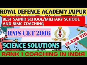 Class 9 Science Paper Solution 2016 | RMS 2016 Exam Answer Key | RMS Coaching #AISSEE #Education