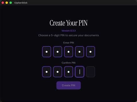 CipherStick - Secure Document Storage on a USB Flash Drive – App Demo