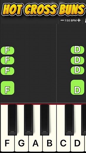 Hot Cross Buns Piano Tutorial
