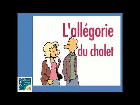 Allégorie du chalet la construction du couple vidéo 2 préparation mariage merci