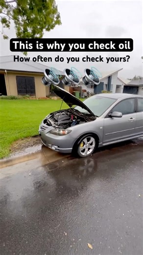 I Drove It With NO OIL… Listen to this 😬🔧 #mazda3 #car #mechanic