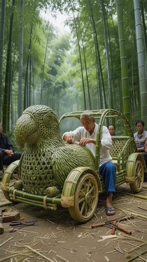 Make Bamboo Parrot 🐦 Car By Smart Grandpa