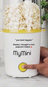 1.6K views · 12 reactions | “You look happier.” Thanks, I bought a MyMini popcorn maker at @walmart ✨ #popcorn #walmartfinds #dessert #sweettreat | Nostalgia | Facebook