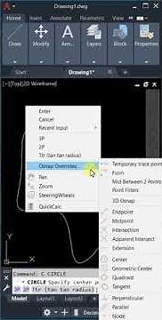🎯 Find the Midpoint of Any Shape in AutoCAD – Quick Trick!