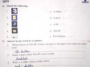 File Management - Organization of Folders || Class - 3 || Ch - 5 || Ques/ Ans And Back Exercises 👍