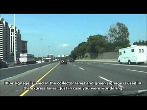 ON Highway 401 East Through Toronto
