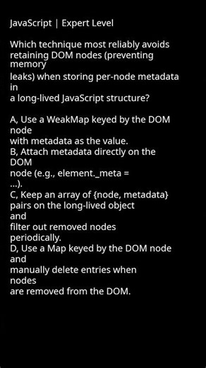 Reliable DOM Node Management for Memory Leaks in JavaScript #Debugging #Fiverr #SoftwareDevelopment