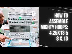 How to Assemble 4.25 x 13 and 8 x 13 Mighty Hoops #mightyhoops #ricoma #hoopmastermightyhoops
